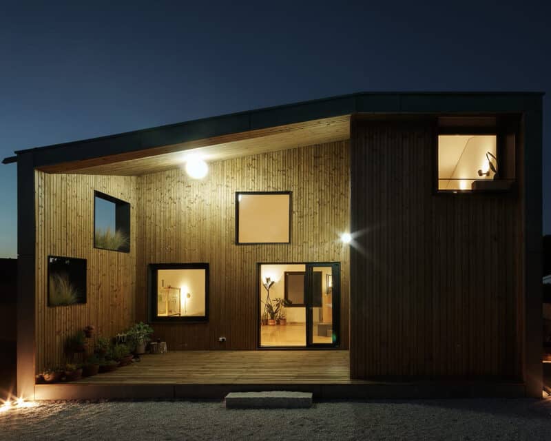 Vivienda de madera en la Sierra de Madrid
